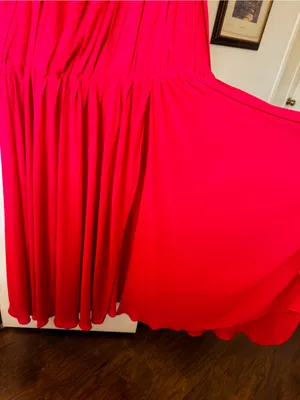 Matters Store Naia Ruched Corset Maxi Dress Red Large NWT thumbnail 3