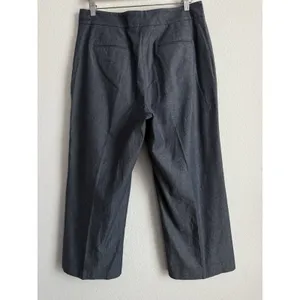 Ann Taylor Chambray Wide Leg Crop Pants Women's Size 10 Business Casual Travel‎ thumbnail 5