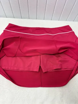 Athleta Hot Pink Performance‎ Skort with White Logo size XL thumbnail 6