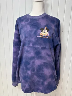 Walt Disney World 50th Anniversary Tie-Dye‎ Spirit Jersey Purple Size S thumbnail 6
