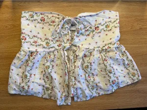 Sky to Moon Strapless Babydoll Top thumbnail 1