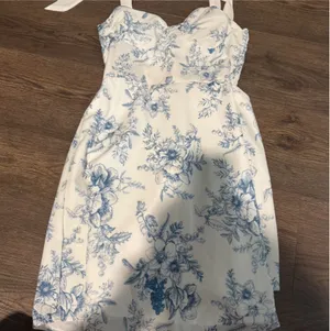 Blue and White Dress thumbnail 3
