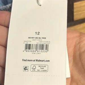 Free Assembly High‎ Rise Trouser Jeans Size 12 Blue thumbnail 6