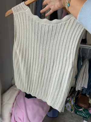 Woven beach top White Size M thumbnail 2