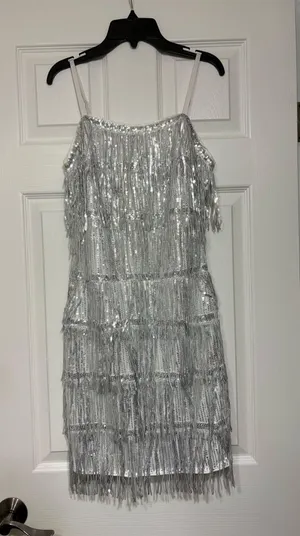 SheIn Glitter Fringe Dress thumbnail 1