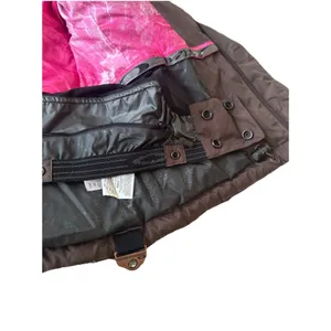 Oakley Women's Full Zip Ski Snowboard Jacket Brown Pink Small Down Puffer‎ Coat thumbnail 6