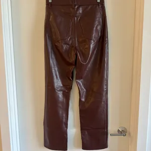 Abercrombie Brown Leather Women Pants thumbnail 4