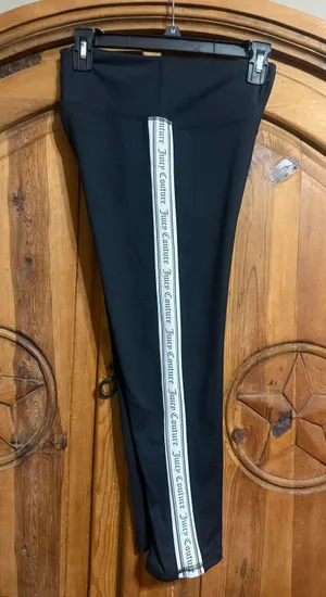 Juicy Couture Sport Black and white 3 stripe leggings #leggings thumbnail 3