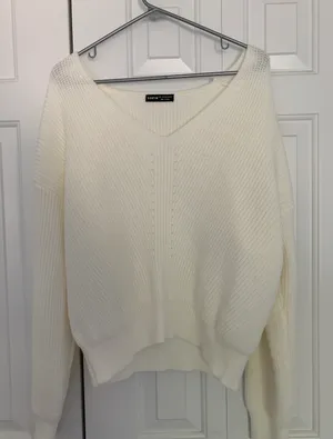 SheIn White  Sweater thumbnail 1