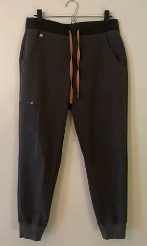 FIGS Charcoal Gray Zamora Jogger Scrub Pants Uniform Women's size Small Petite thumbnail 1