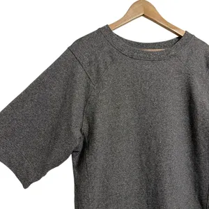 Lululemon Women Heathered Gray‎ Short Sleeve Sweatshirt Drawstring Hem Top Large thumbnail 4