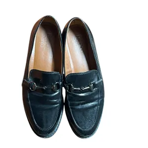Franco Sarto Shoes Women's Size 8.5 Black Cason Loafer Flats Lug Sole Minimalist thumbnail 5