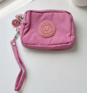 Cotton Candy Pink Small Wallet or Cosmetic Wristlet thumbnail 1