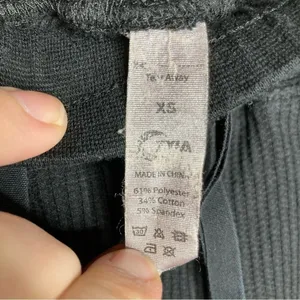 ZYIA‎ Don’t Wake Me joggers black waffle Knit size XS thumbnail 5