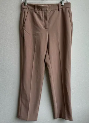Aritzia Babaton Career Office Wear Slacks Trousers Straight Leg Size 6 Small Tan thumbnail 1