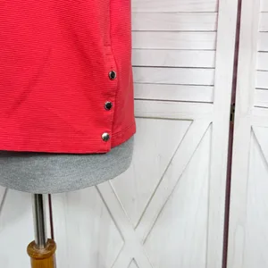 Lauren Ralph Lauren‎ Ribbed Boat Neck Short Sleeve Top Coral Orange Medium thumbnail 6