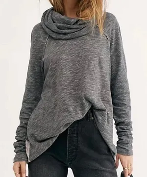 Free People Beach Cowl Pullover Sweater thumbnail 1