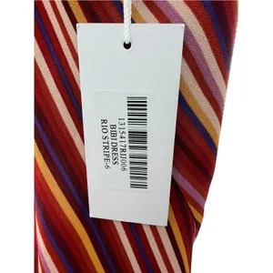 Reformation Bibi Dress Rio Stripe Multi Striped Halter Backless Keyhole Sz 6 NEW thumbnail 6