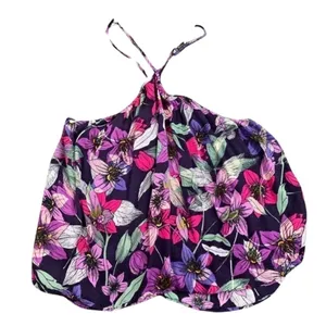 Lush Floral Halter Blouse thumbnail 1