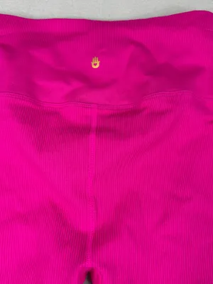 Spiritual Gangster Love Sculpt 7/8 Leggings XS S Magenta Ribbed NWT thumbnail 4
