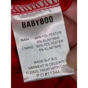 NWT Babyboo Demi Red Ruched Cowl Neck Slit Strapless Bodycon Maxi Dress Size XS thumbnail 12