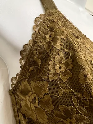 Savage X Fenty Olive FLORAL LACE AND MESH BRALETTE thumbnail 7