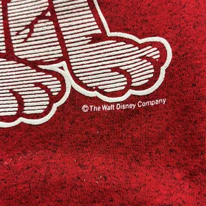 VTG WALT DISNEY PLUTO DOG RED PULLOVER GRAPHIC SWEATER thumbnail 2