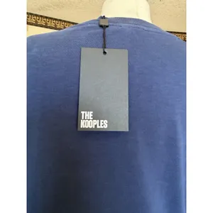 The Kooples NWT Eagle Graphic Lace Up T-Shirt Navy Size 0 Rocker Edgy thumbnail 5