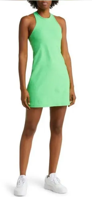 Beyond Yoga Neon Green Racerback Mini Dress thumbnail 1