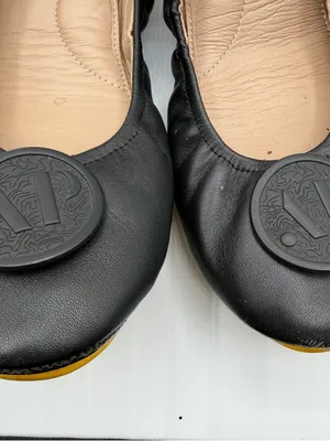 April Parker Perfect Flat Womens 8 Black Leather Ballet Flats Comfort Shoes thumbnail 7