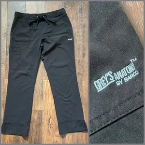 GREY’S ANATOMY black scrubs-drawstring pants thumbnail 2