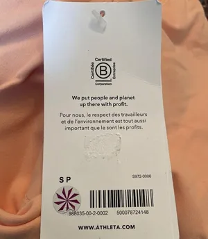 Athleta S Conscious Cut Out Sports Bra Small Cup D-DD Coral thumbnail 3