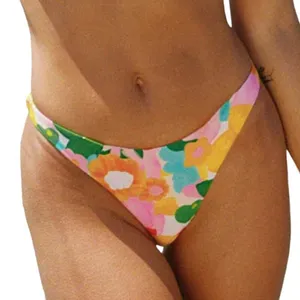 Princess Polly Ellie High Cut Bikini Bottom in Yellow Floral, Size 4​​​​ thumbnail 1