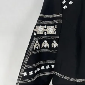 XOXO Sequin Embellished Embroidered Chiffon Hem‎ V Neck Peplum Jacket Size S thumbnail 4