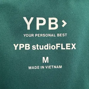 Abercrombie YPB studioFLEX Portrait Tank Women M Green White Trim Cropped Preppy thumbnail 9