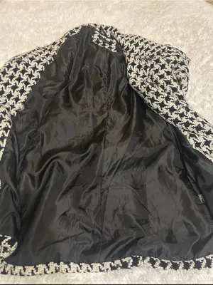 Rue 21 Women’s Black White Houndstooth Peacoat big buttons SO CUTE size Small thumbnail 7