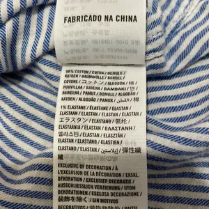Abercrombie& Finch blue stripe button down thumbnail 4