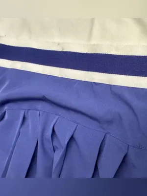 Marika Royal Blue Circle Skirt with White Waistband thumbnail 10