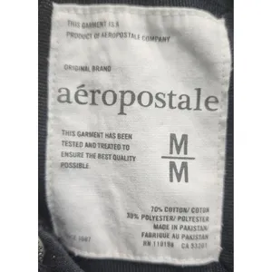 Aeropostale New York City 1987 Hoodie Women's Medium Pullover‎ Black Graphic thumbnail 4