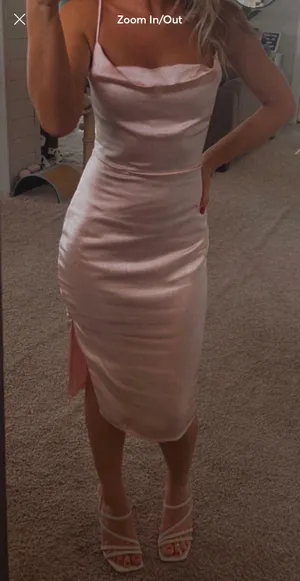 Revolve Satin Dress thumbnail 4