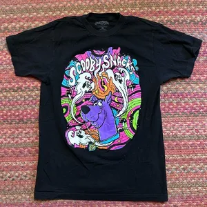 SCOOBY DOO PSYCHADELIC GHOST TEE Black Size M thumbnail 1