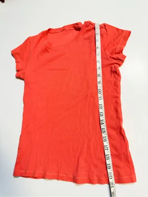Out from Under orange short sleeve Tshirt Ribbed Size S/XS thumbnail 6