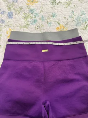 2 High-Waist Purple Seamless Sculpting Shorts — Women's Active thumbnail 3