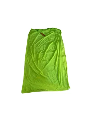 SKIMS Swim Sarong Skirt 3X Neon Green Mesh Ring Maxi Cover Up NWT Festival thumbnail 5