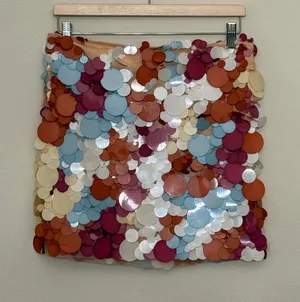 Nicole Miller Sequined Skirt - NWT Size L thumbnail 1