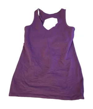 Beyond Yoga Purple Cut Out Tank Size: L thumbnail 1