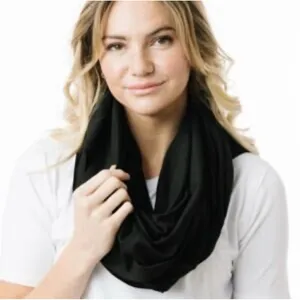 ZYIA Active Black Classic Infinity Scarf Convertible Lightweight Versatile Sport thumbnail 9