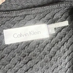 Calvin Klein Black Textured Sleeveless Fit & Flare Dress Size 4 Small thumbnail 7