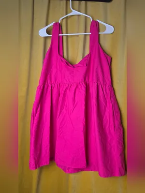 Anthro / Daily Practice Sleeveless Split-Neck Mini Dress thumbnail 4