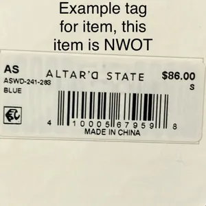 NWOT Altar’d State Strapless Mini Dress thumbnail 8